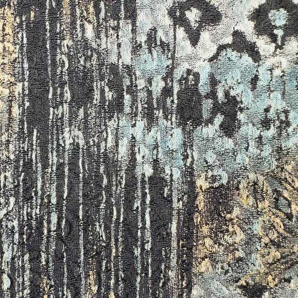 Christopher & Banks 3/4 Sleeve Lettuce Hem Top Womens Medium Artsy Fairy Grunge - Picture 13 of 16